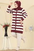 Cardigan 3210UZ662-MS Burgundy - Thumbnail