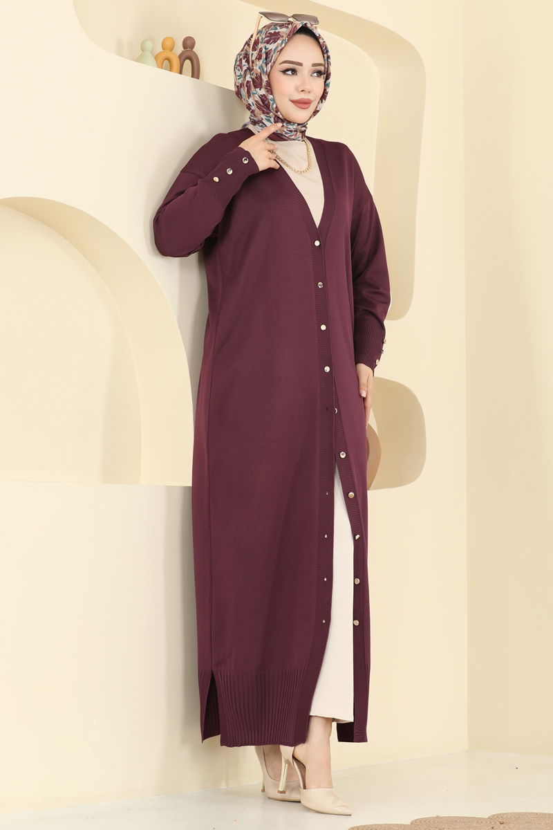 Cardigan 3250BRZ597-MS Damson