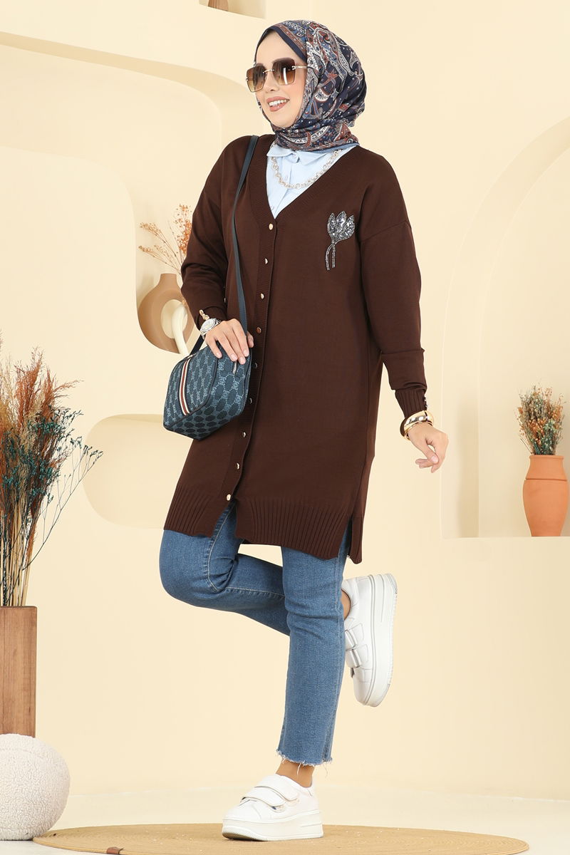 Cardigan 3260BRZ597-MS Bitter Brown