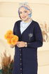 Cardigan 3260BRZ597-MS Navy Blue - Thumbnail