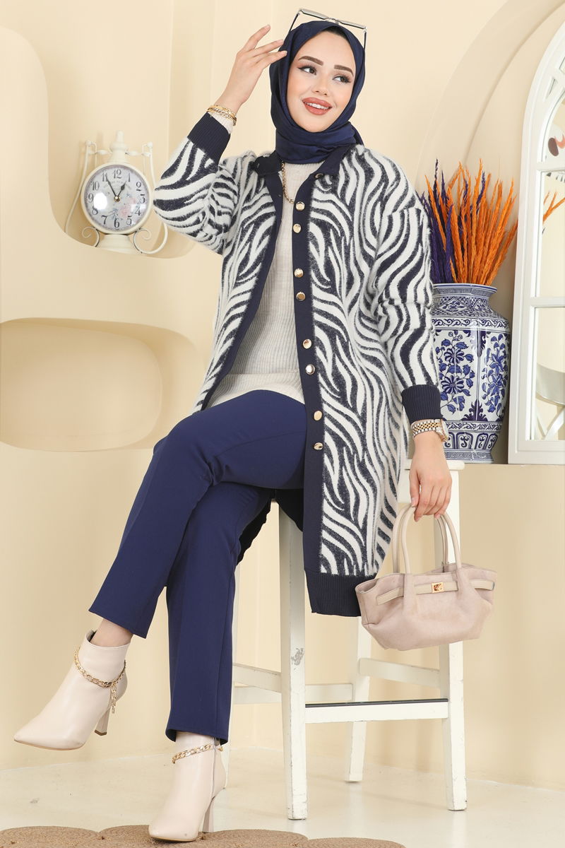 Cardigan 3286BRZ597-MS Navy Blue