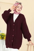 B.R.Z - Cardigan 341BRZ597-MS Burgundy