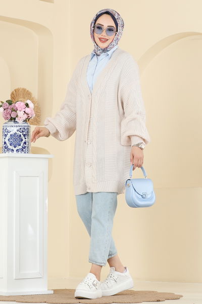 B.R.Z - Cardigan 341BRZ597-MS Ecru - 415448