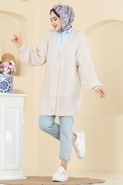 B.R.Z - Cardigan 341BRZ597-MS Ecru - 415449