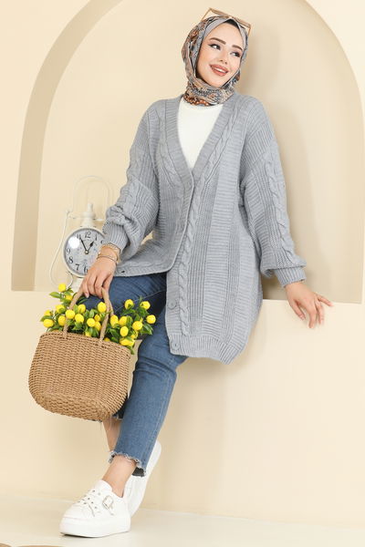 B.R.Z - Cardigan 341BRZ597-MS Gray - 415452
