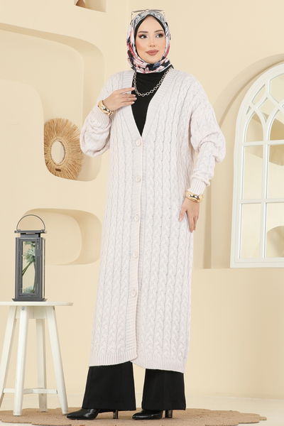 B.R.Z - Cardigan 377BRZ597-MS Ecru - 416100