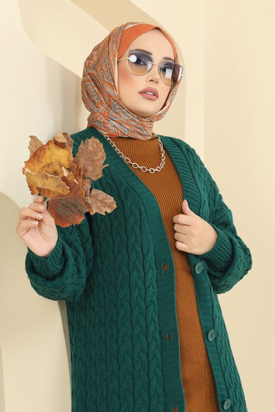 B.R.Z - Cardigan 377BRZ597-MS Emerald - 416120