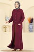Cardigan 4278BRZ597-MS Burgundy - Thumbnail