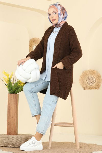 B.R.Z - Cardigan 4442BRZ597-MS Brown