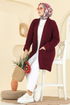 Cardigan 4442BRZ597-MS Burgundy - Thumbnail