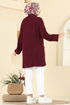 Cardigan 4442BRZ597-MS Burgundy - Thumbnail