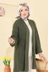 Cardigan 4442BRZ597-MS Khaki - Thumbnail