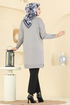 سترة خفيفة رمادي 6031UZ662-MS - Thumbnail