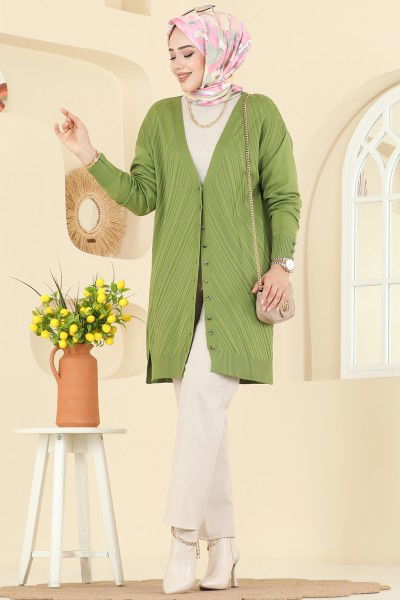 U.Z. - Cardigan 6031UZ662-MS Oil Green
