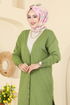 Cardigan 6031UZ662-MS Oil Green - Thumbnail