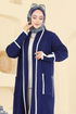 Cardigan 7065BRZ597-MS Light Navy Blue - Thumbnail