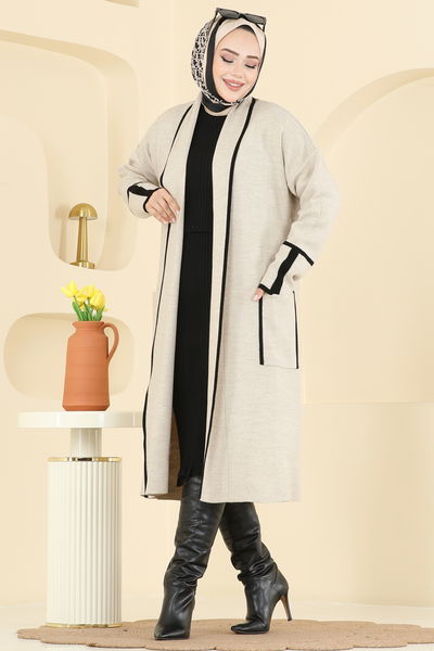 B.R.Z - Cardigan 7065BRZ597-MS Stone - 416139