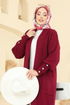 Cardigan 7146BRZ597-MS Burgundy - Thumbnail