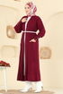 Cardigan 7146BRZ597-MS Burgundy - Thumbnail