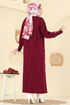 Cardigan 7146BRZ597-MS Burgundy - Thumbnail