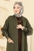 Cardigan 7146BRZ597-MS Khaki - Thumbnail