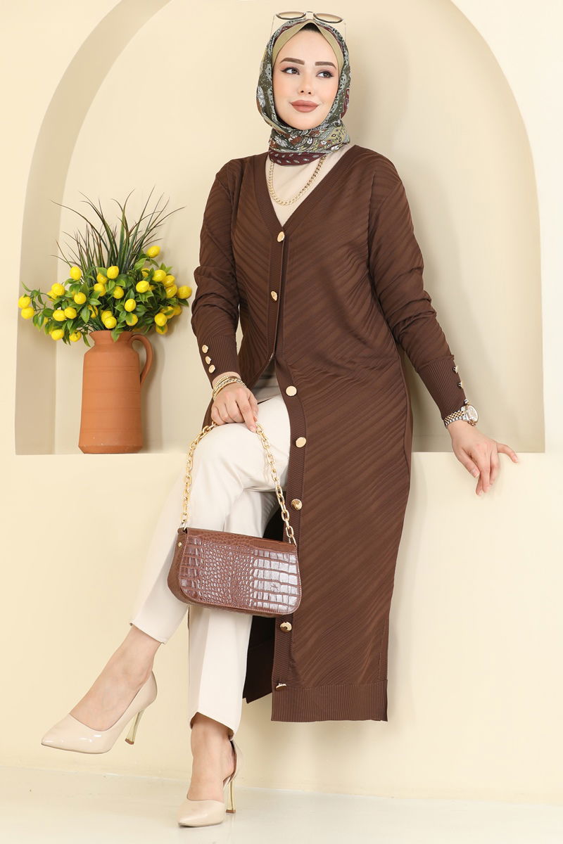 Cardigan 7927KLB1050-MS Brown