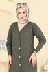 Cardigan 7927KLB1050-MS Khaki - Thumbnail