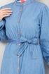 Ceinturée Jeans Robe 25022MTS1095-L Ouvert Jeans - Thumbnail