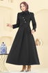 Ceket Detaylı Dabıl Elbise 2743SL432-MS Siyah - Thumbnail