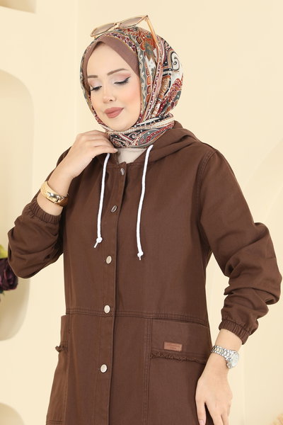 O.R.G. - Cep Armalı Kot Kap 7903ORG1169-MS Kahve - 422954