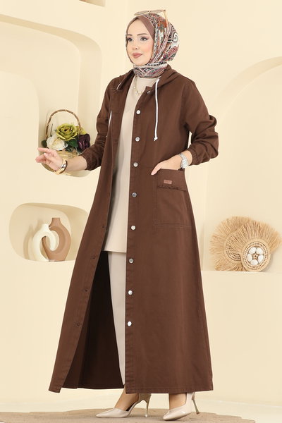 O.R.G. - Cep Armalı Kot Kap 7903ORG1169-MS Kahve - 422956