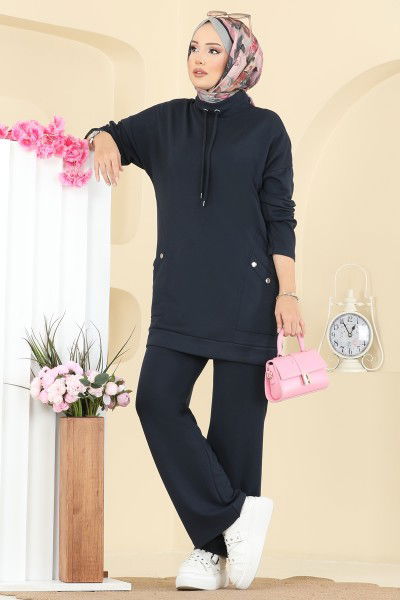 A.Y.D. - Cep Detay Bağcıklı Takım 2742AYD574-MS Antrasit