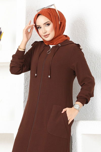 S.L. - Cep Detaylı Aerobin Takım 2436SL432-MS Kahve - 425738