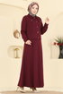 Cep Detaylı Elbiseli Takım 24017UKB139-MS Bordo - Thumbnail