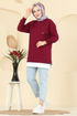 Cep Detaylı İki İp Tunik 2769AYD574-MS Bordo - Thumbnail