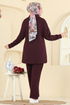 Cep Detaylı Modal Takım 2739AYD574-MS Bordo - Thumbnail