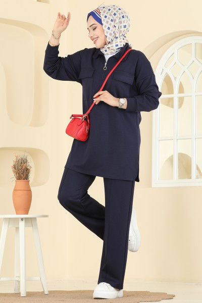 A.Y.D. - Cep Detaylı Modal Takım 2739AYD574-MS Laci