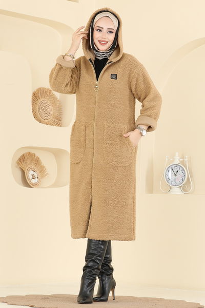 L.Y.D. - Cep Detaylı Peluş Hırka 2147LYD1165-MS Vizyon - 421235