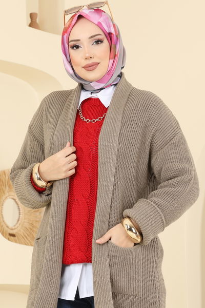 B.R.Z - Cep Detaylı Triko Hırka 4442BRZ597-MS Vizyon - 415822