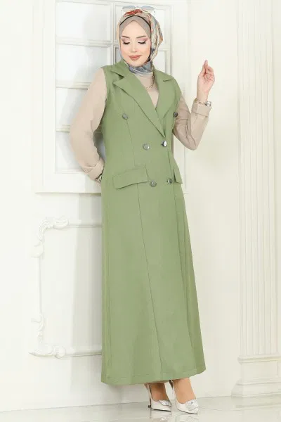 S.L. - Cep Detaylı Üçlü Takım 2699SL432-MS Çağla&Taş