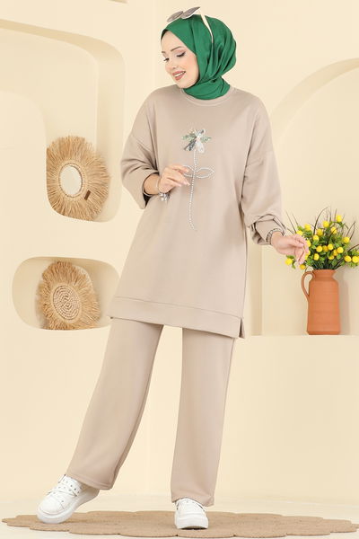 A.Y.D. - Çiçek Detaylı Modal Takım 2730AYD574-MS Vizyon - 417756