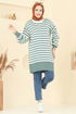 Çizgi Detay Triko Tunik 6005KL398-MS Mint - Thumbnail