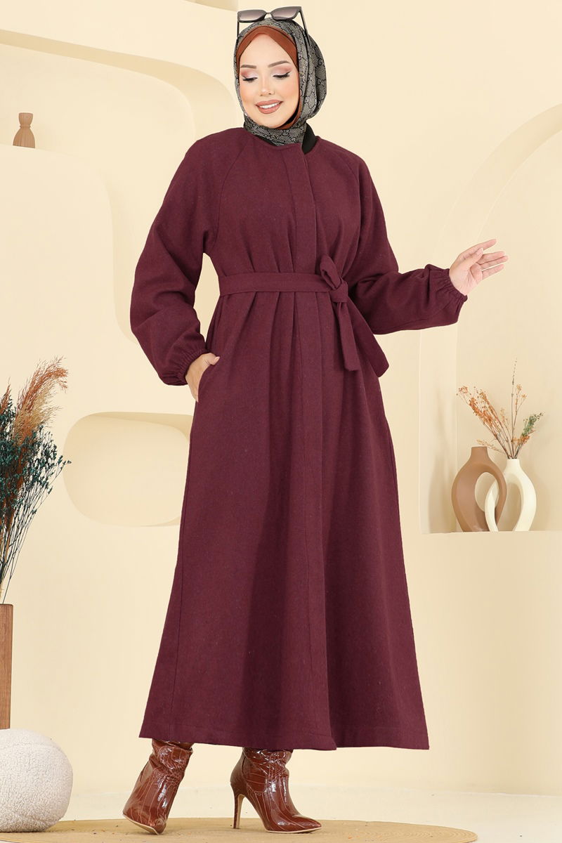 Coat 0504BG354-MS Burgundy