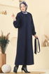 Coat 0504BG354-MS Navy Blue - Thumbnail
