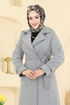معطف رمادي 057TGZ1164-MS - Thumbnail