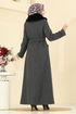 معطف رمادي غامق 1121OZT1013-MS - Thumbnail