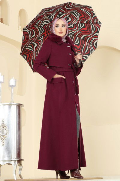 O.Z.T. - Coat 1121OZT1013-MS Burgundy