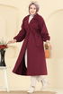 Coat 2059ERK1158-MS Burgundy - Thumbnail