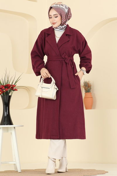 E.R.K. - Coat 2059ERK1158-MS Burgundy - 415641
