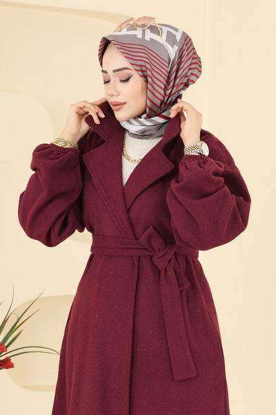 E.R.K. - Coat 2059ERK1158-MS Burgundy - 415642